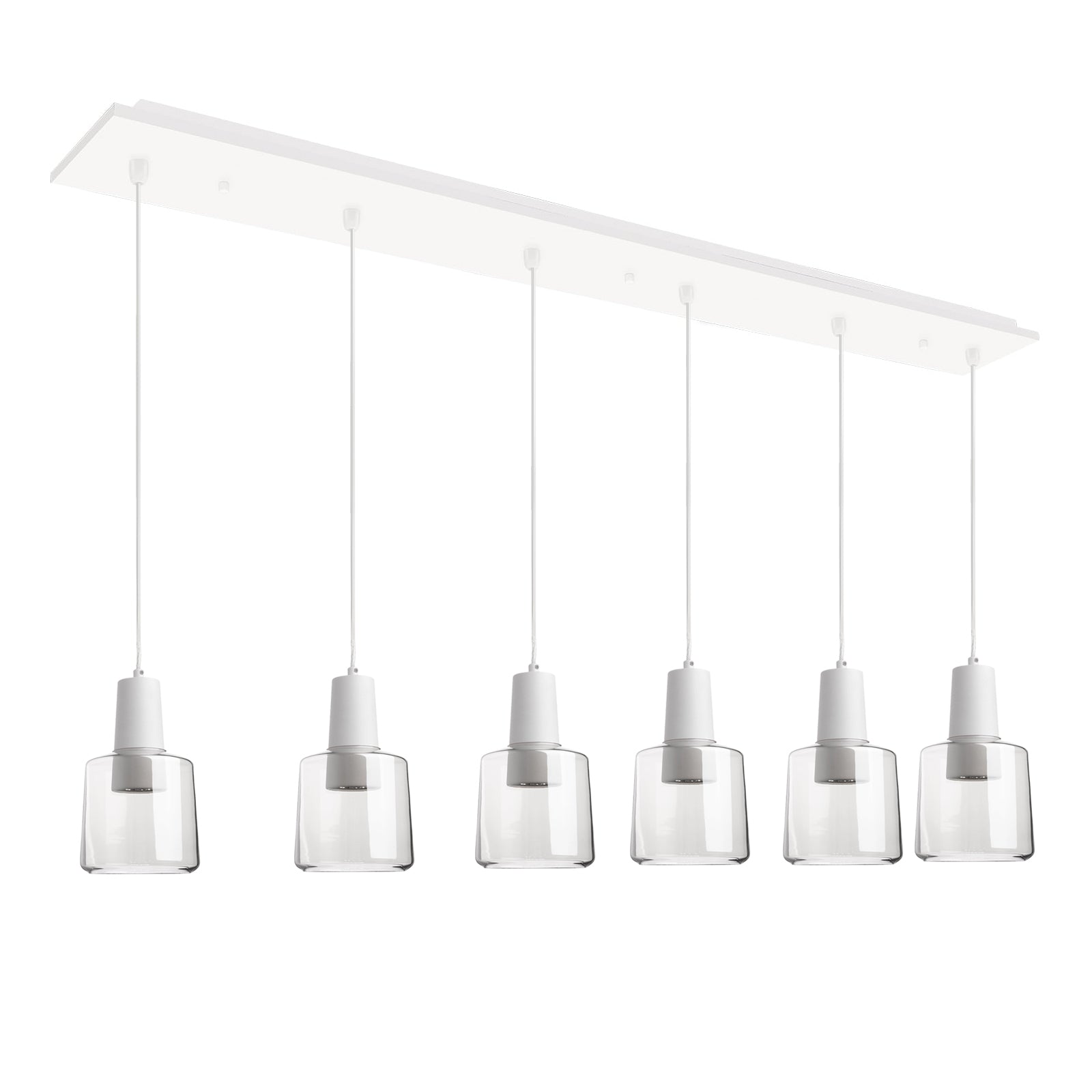 Kuzco Samson white multi-pendant MP12506WHCL-06