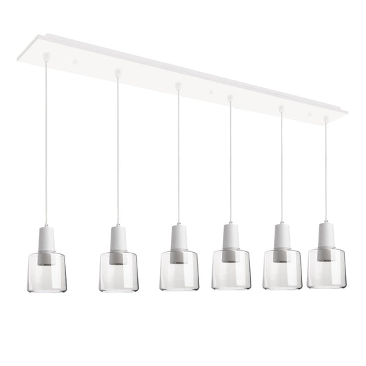 Kuzco Samson white multi-pendant MP12506WHCL-06