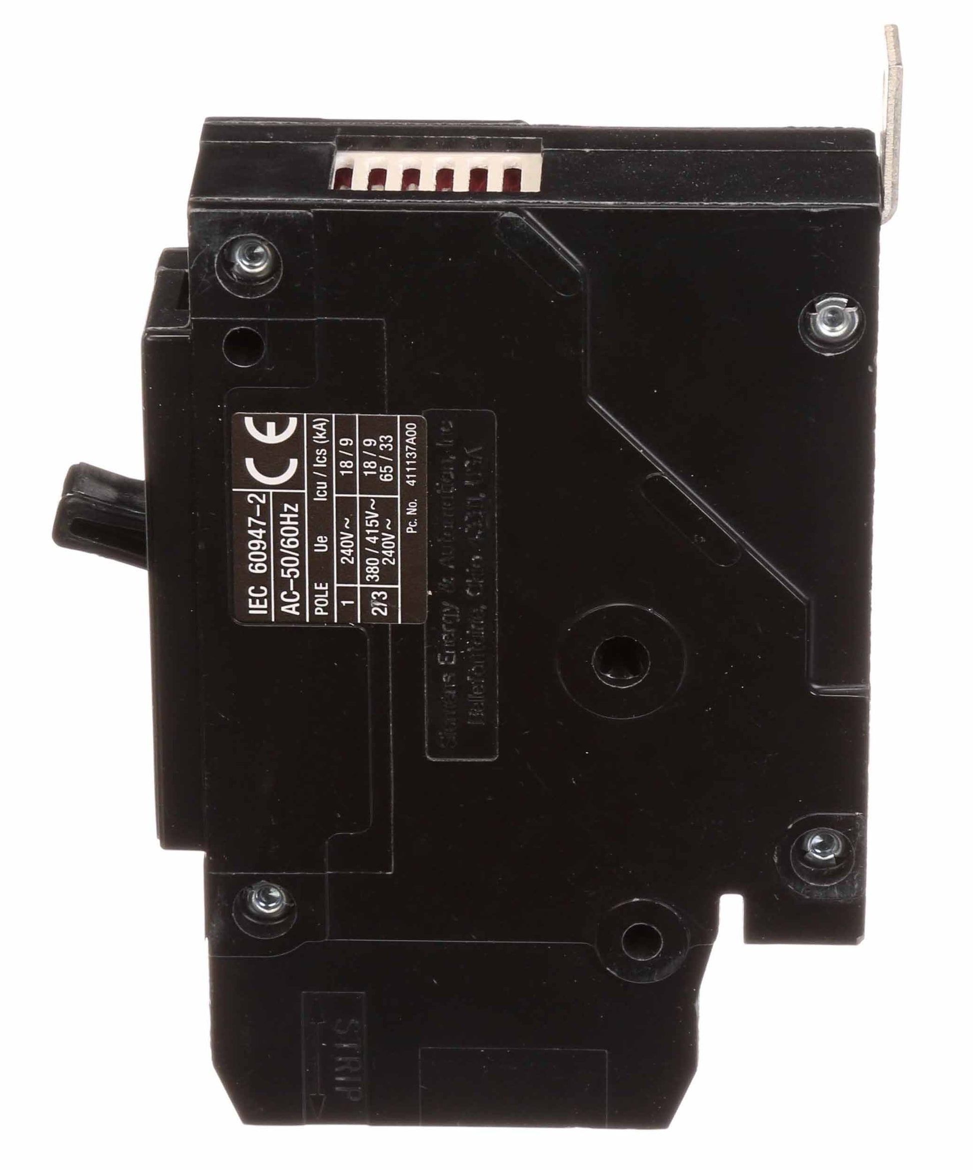 Siemens 25 Amp 1 Pole Molded Case Circuit Breaker 277VAC 14kA Interrupt Rating