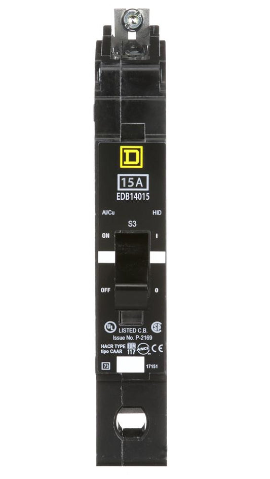 Schneider Electric (Square D) 1-Pole 15 A 480Y/277 V AC Bolt-On Circuit Breaker, Type EDB