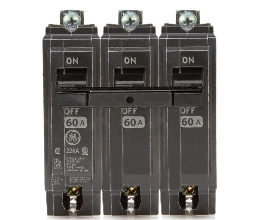 General Electric 60A 240V 3-Pole Q-Line Bolt-On Circuit Breaker