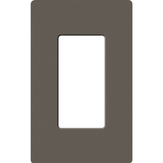 Lutron Claro 1-gang wall plate in Truffle
