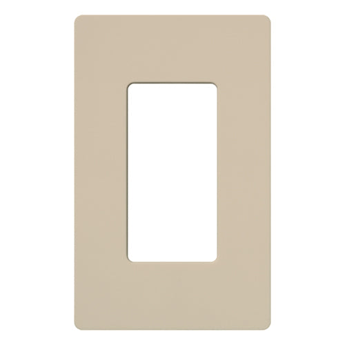Lutron Claro 1-gang wall plate in Taupe