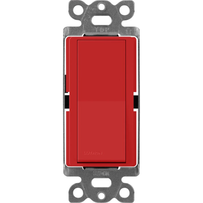 Lutron Claro switch in Signal Red