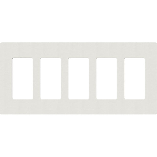 Lutron Claro 5-gang wall plate in Lunar Gray