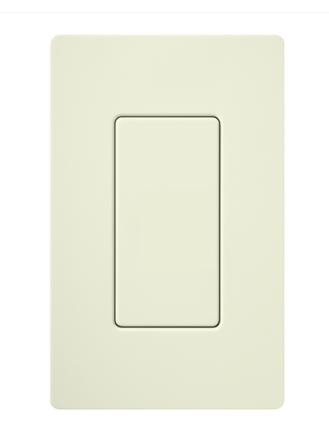 Lutron Claro wall plate in Biscuit
