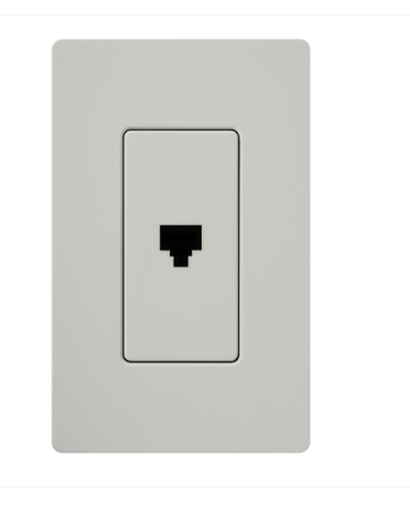 Lutron Claro wall plate in Palladium