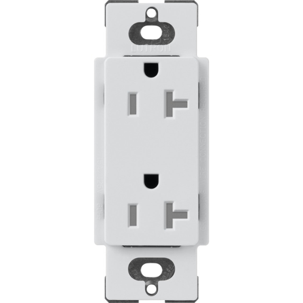 Lutron Claro 20 A tamper-resistant duplex receptacle in Mist