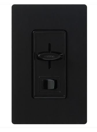 Lutron Skylark dimmer switch in Black