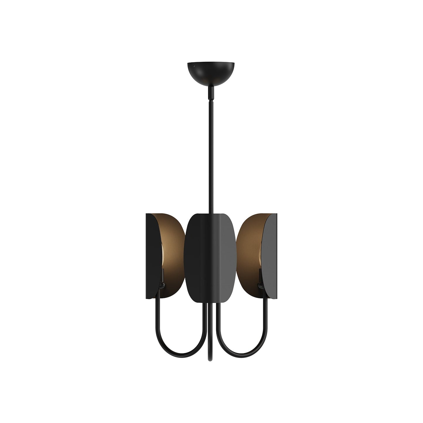 Alora Mood Seno matte black chandelier CH450715MB