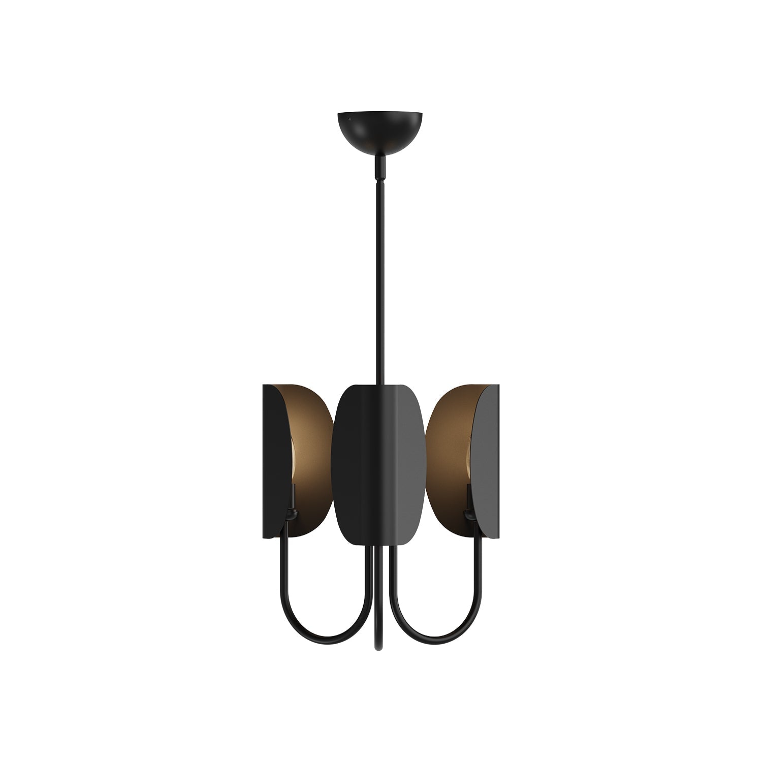 Alora Mood Seno matte black chandelier CH450715MB