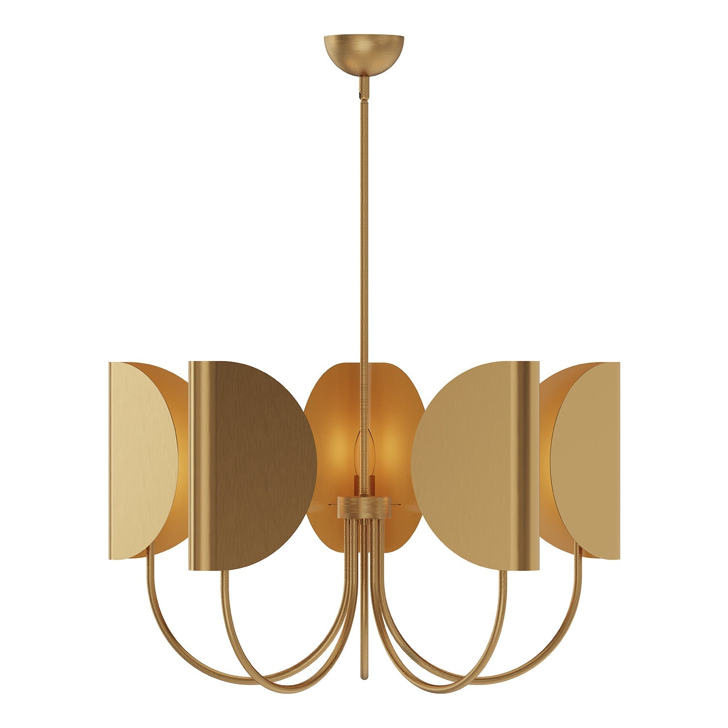 Alora Mood Seno aged gold chandelier CH450732AG