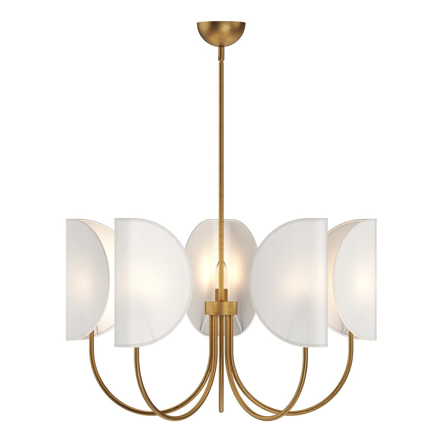 Alora Mood Seno aged gold chandelier CH450732AGCW