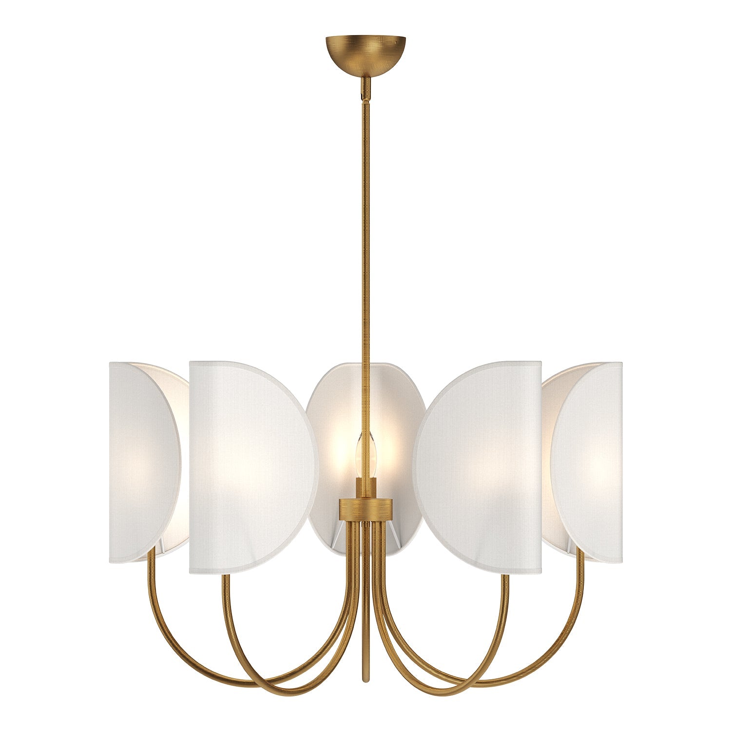 Alora Mood Seno aged gold chandelier CH450732AGCW