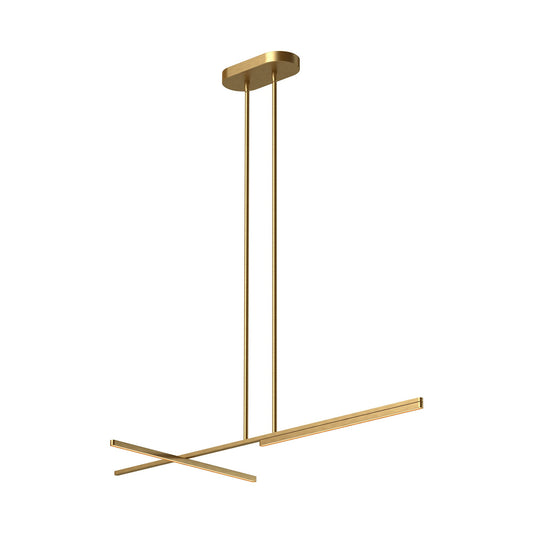 Kuzco Shift brushed gold [universal voltage] linear pendant LP28748-BG-UNV