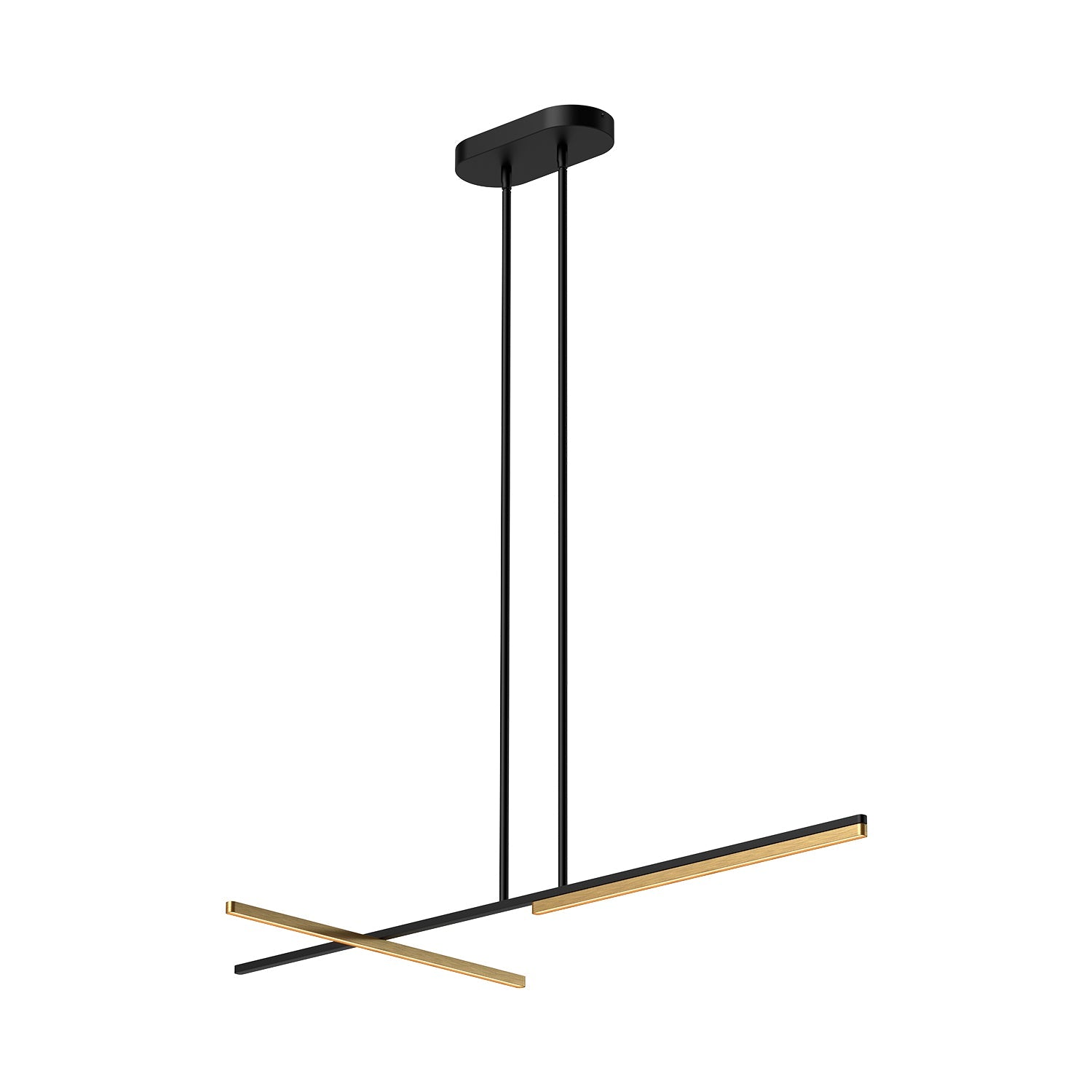 Kuzco Shift black linear pendant LP28748-BK
