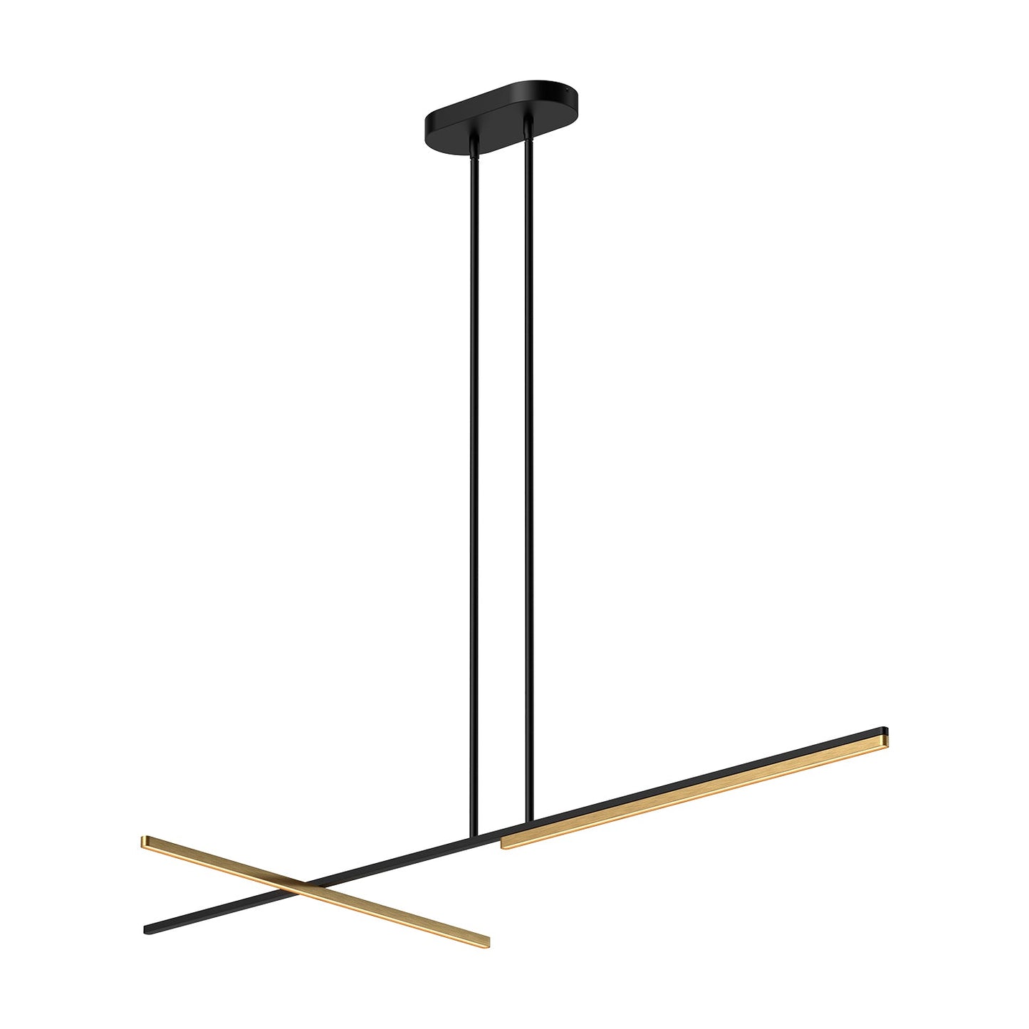Kuzco Shift black linear pendant LP28760-BK/BG