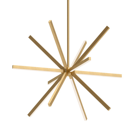 Kuzco Sirius brushed gold [universal voltage and 0-10 dimming] chandelier CH14348-BG-UNV-010