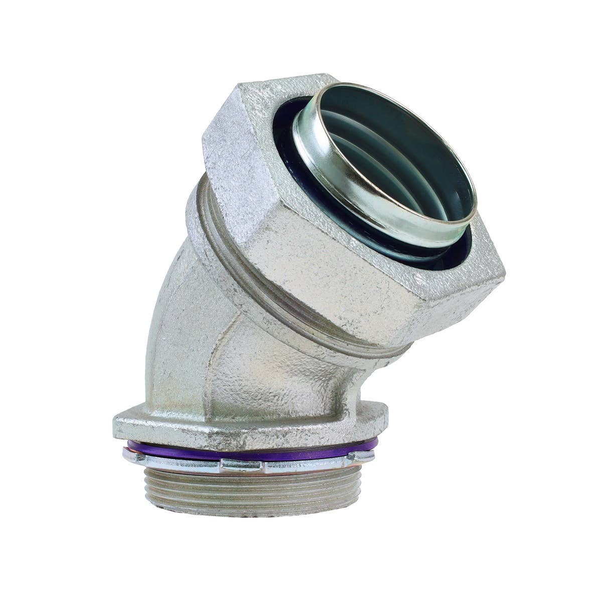 Dottie SL45125 Dottie 1-1/4 in 45 Degree Steel Liquid Tight Connector SL45125