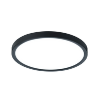 Premium Extrusion Double Flange Recessed Mount 2M Black Finish - American Lighting PE-AA2DF-2M-BK
