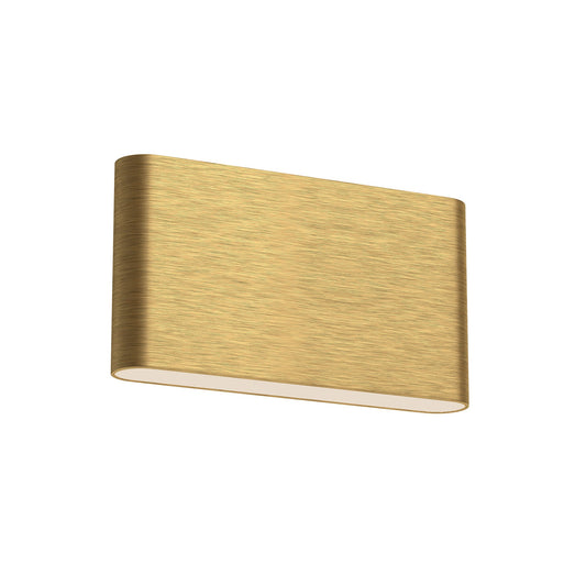 Kuzco Slate brushed gold all-terior wall light AT68010-BG