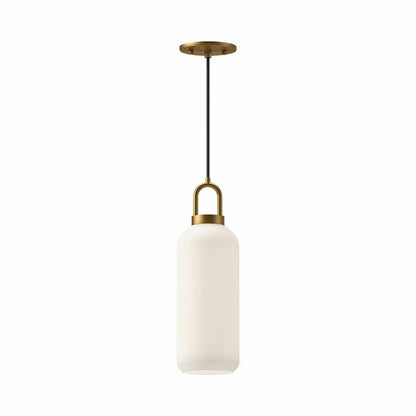 Alora Mood Soji Collection PD401505AGOP 1-Light Pendant with Aged Gold Steel Hardware, Glass Shade and E26 Type T Bulb Base