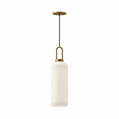 Alora Mood Soji Collection PD401606AGOP 1-Light Pendant with Aged Gold Steel Frame, Clear Glass Shade and E26 Type T Bulb Base