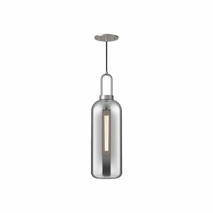 Alora Mood Soji PD401606BNSM 6-Inch Pendant Light in Brushed Nickel Finish with Glass Shade
