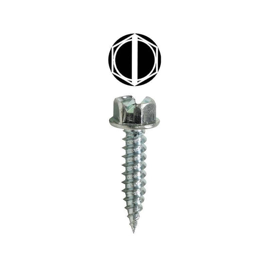 Dottie SPT712HH Dottie #7 x 1/2 in Slotted Hex Washer High Head Metal Piercing Screw (Tuff Pack) SPT712HH