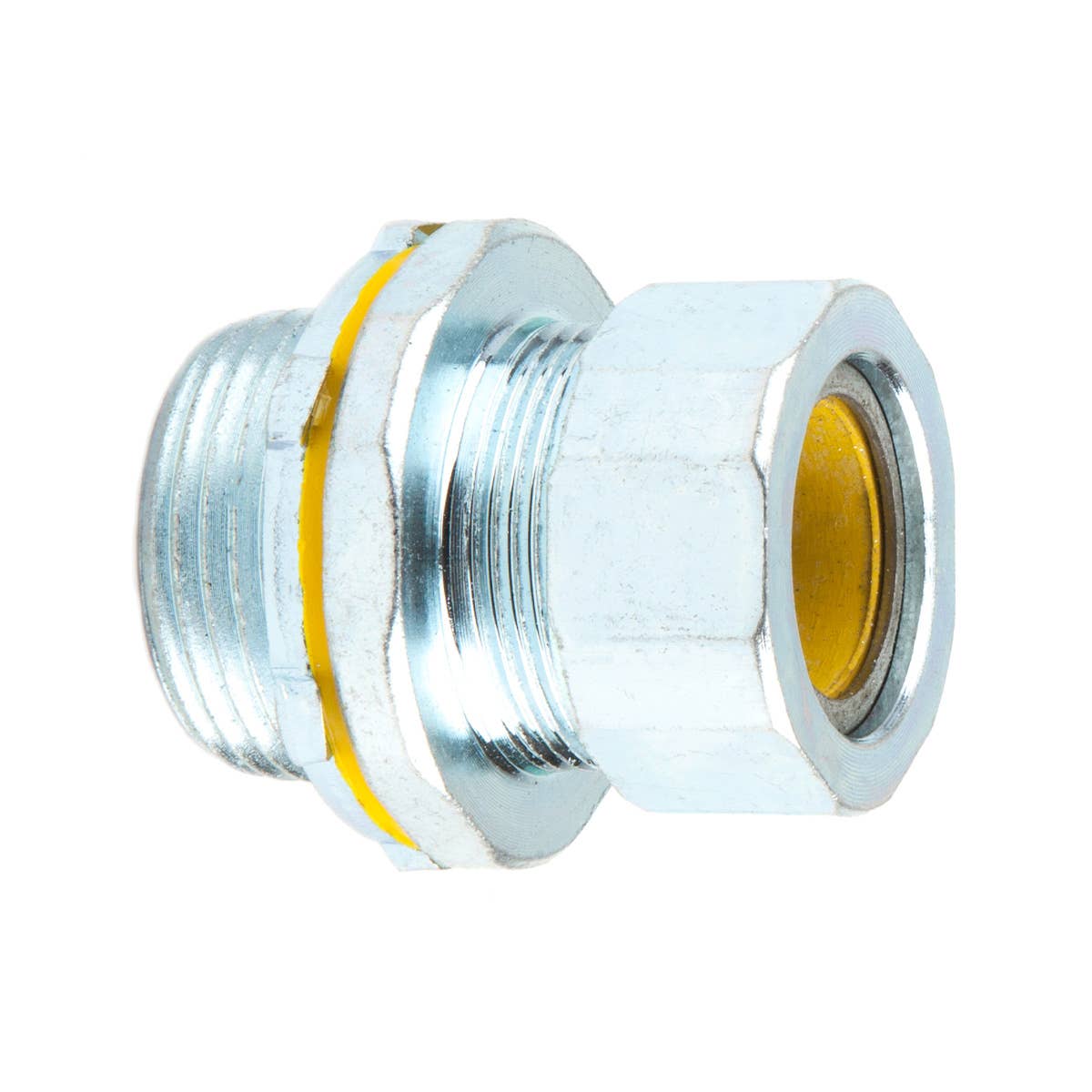 Dottie SR100B750 Dottie 1 in Steel Strain Relief Connector (Yellow Grommet) SR100B750