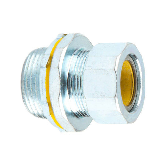 Dottie SR100B750 Dottie 1 in Steel Strain Relief Connector (Yellow Grommet) SR100B750