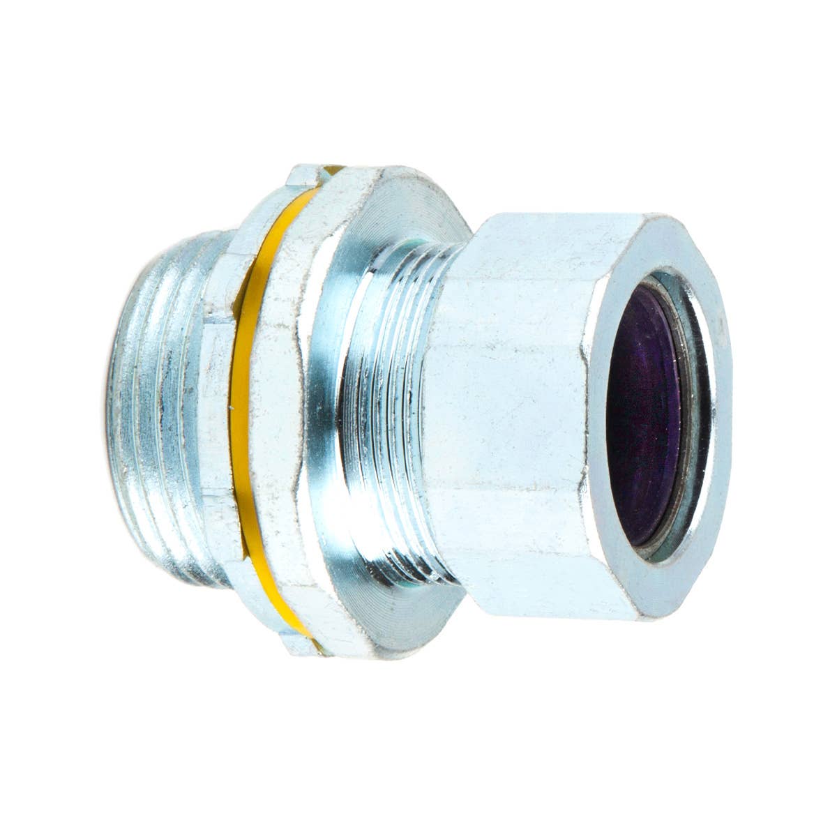Dottie SR100B850 Dottie 1 in Steel Strain Relief Connector (Purple Grommet) SR100B850