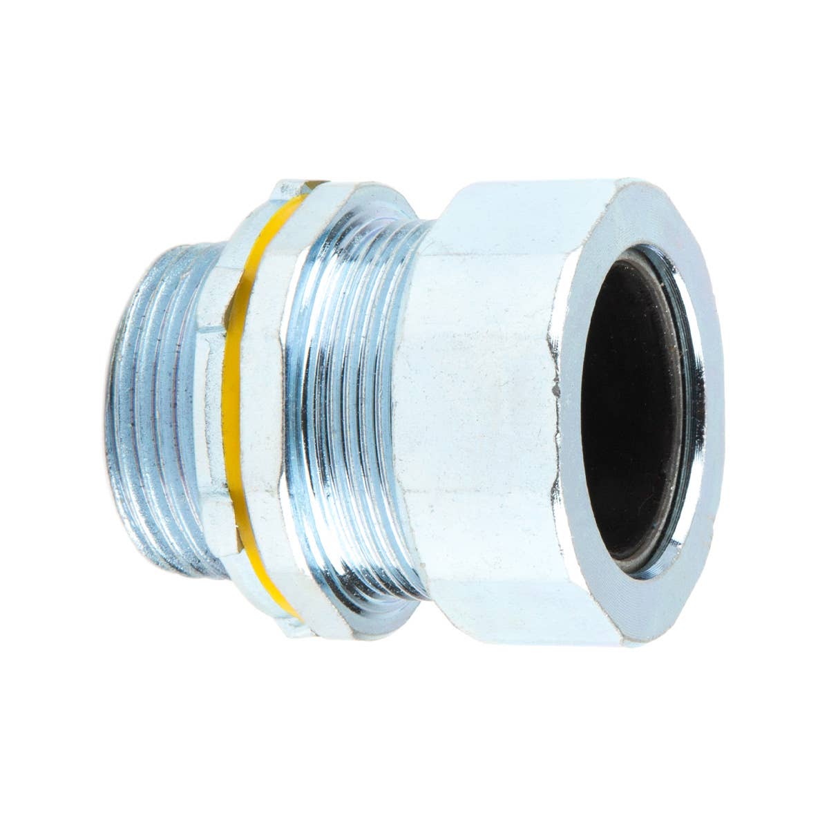 Dottie SR100C1050 Dottie 1 in Steel Strain Relief Connector (Black Grommet) SR100C1050