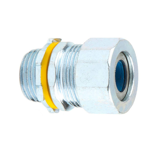 Dottie SR50A450 Dottie 1/2 in Steel Strain Relief Connector (Blue Grommet) SR50A450