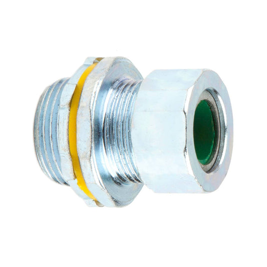 Dottie SR50A560 Dottie 1/2 in Steel Strain Relief Connector (Green Grommet) SR50A560