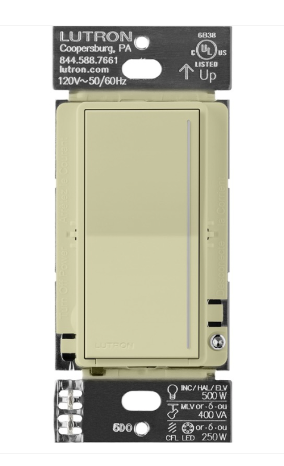 Lutron Sunnata LED+ dimmer switch in Sage
