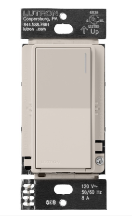 Lutron Sunnata switch in Taupe