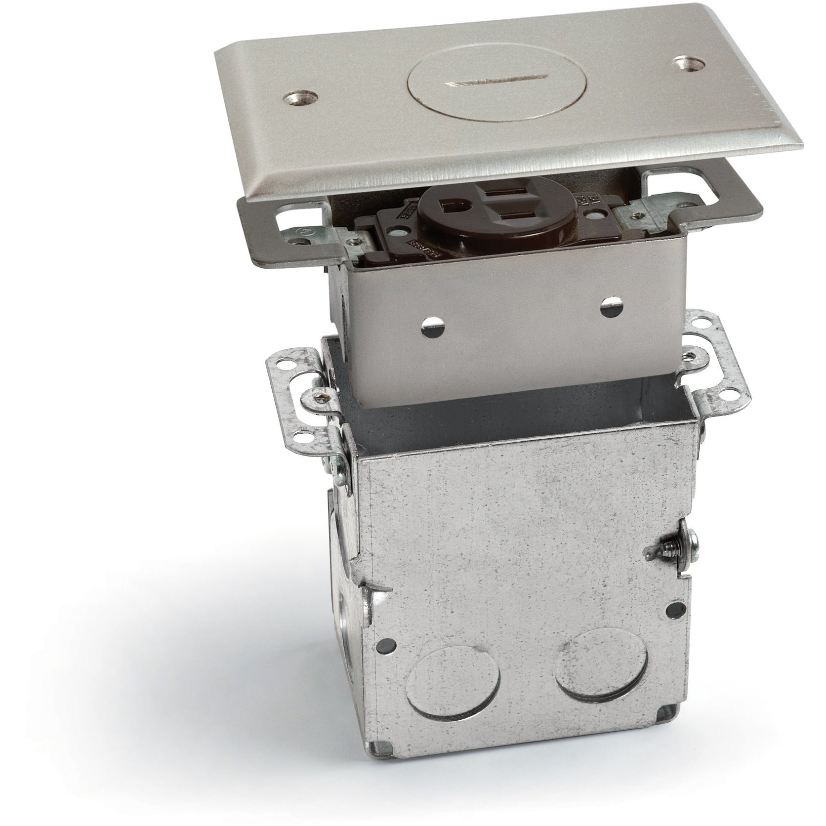 Lew Electric SWB-1-NP Nickel floor box