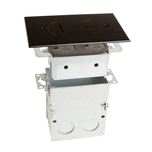 Lew Electric SWB-2-DB Dark Bronze floor box