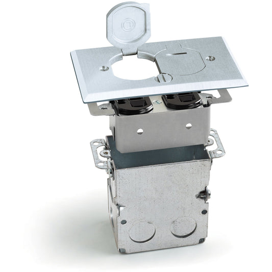 Lew Electric SWB-2-LR-A Aluminum floor box