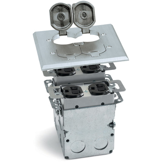 Lew Electric SWB-4-LR-A Aluminum floor box