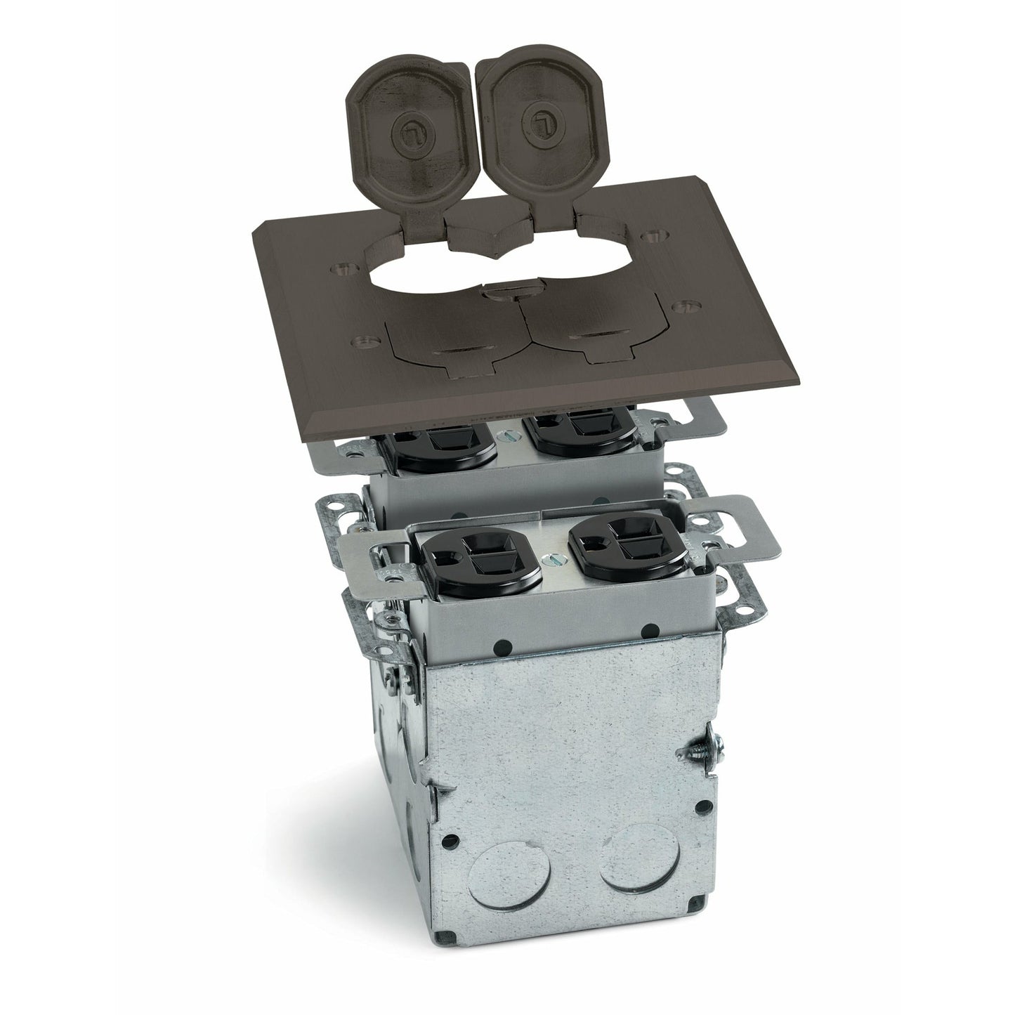 Lew Electric SWB-4-LR-DB Dark Bronze floor box
