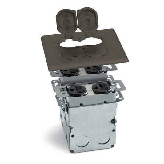 Lew Electric SWB-4-LR-DB Dark Bronze floor box