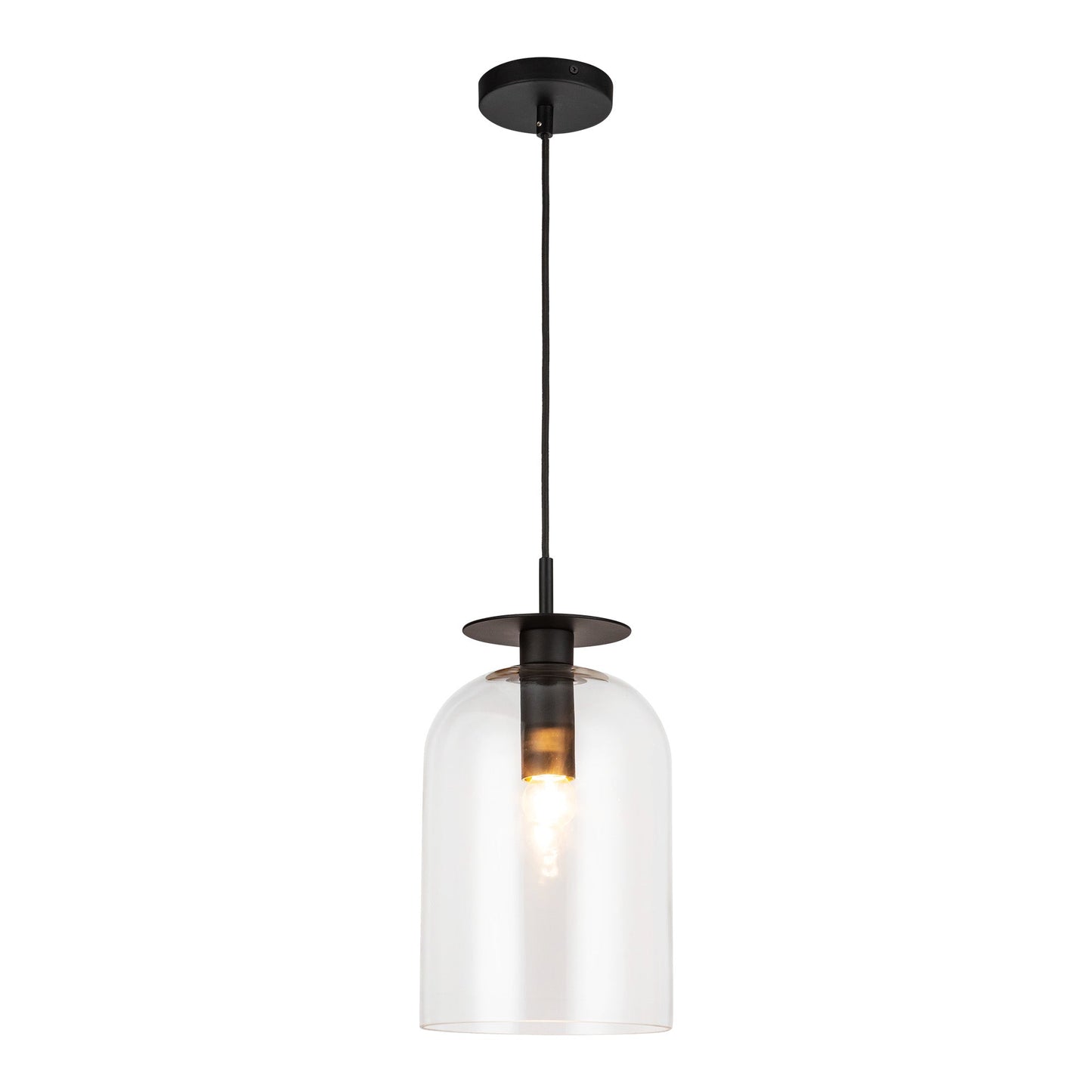 Alora Mood Sylvia matte black pendant PD515408MBCL
