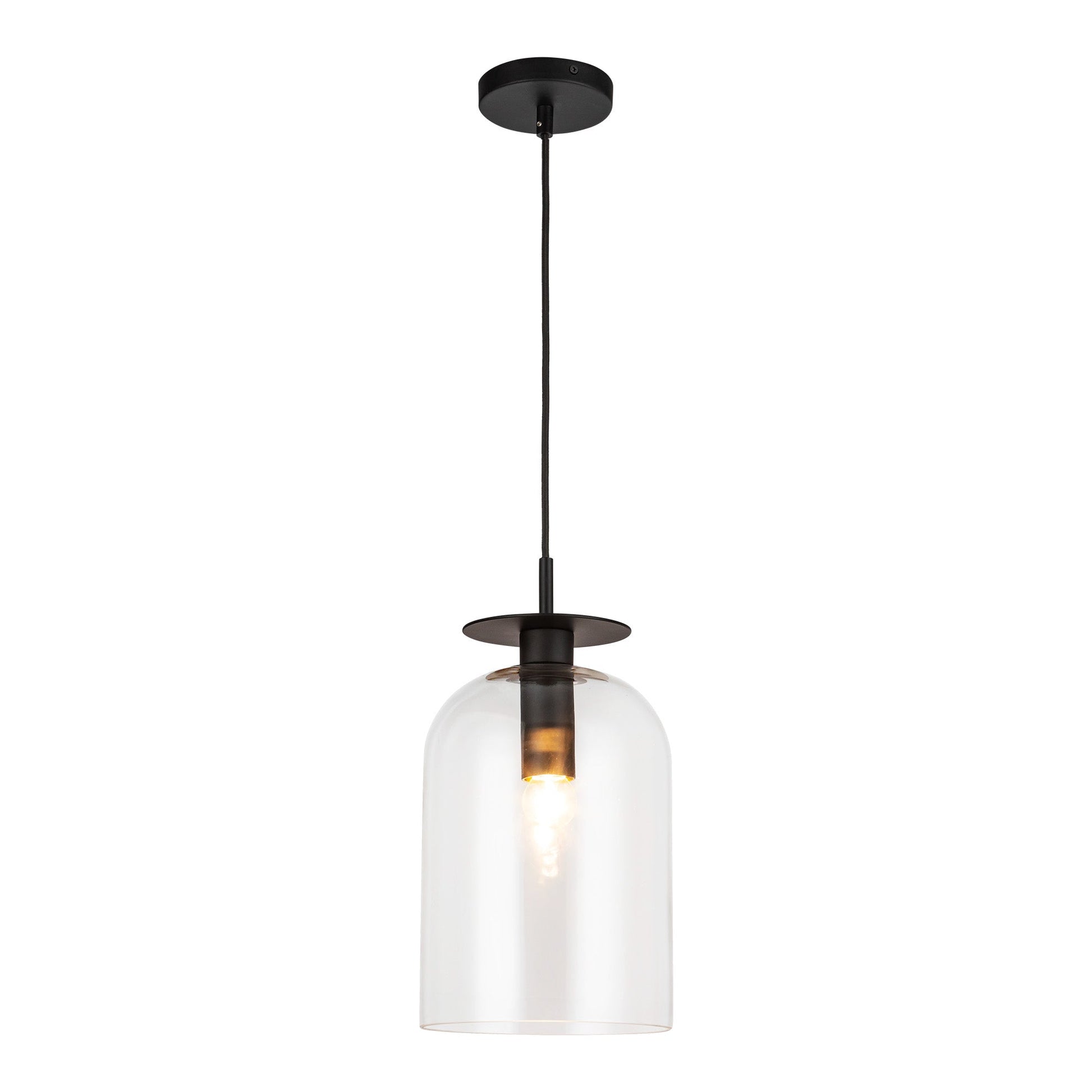 Alora Mood Sylvia matte black pendant PD515408MBCL