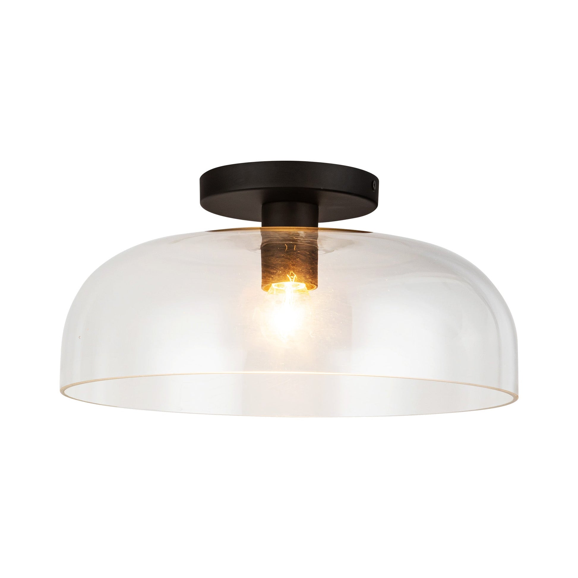 Alora Mood Sylvia matte black semi-flush mount SF515712MBCL