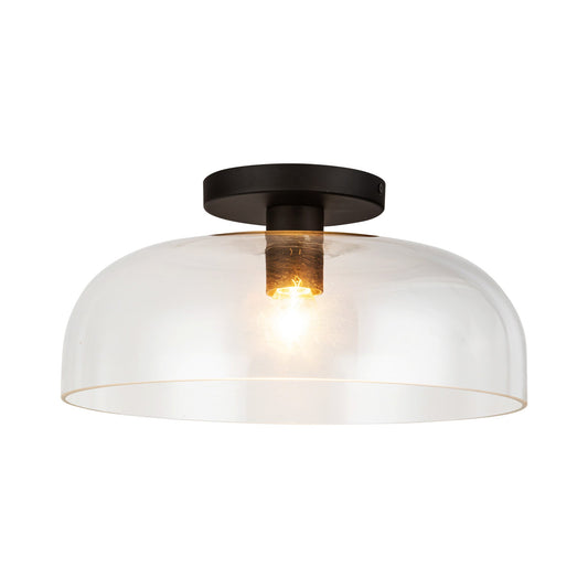 Alora Mood Sylvia matte black semi-flush mount SF515712MBCL