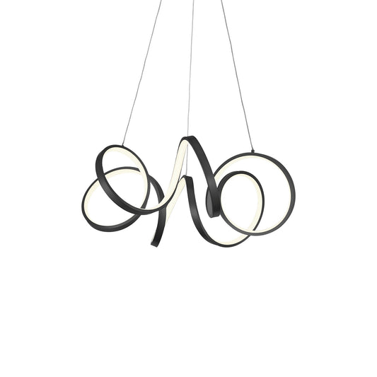 Kuzco Synergy black chandelier CH93824-BK