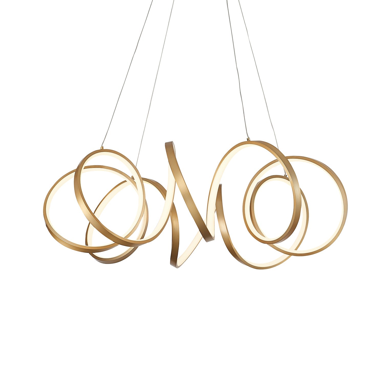 Kuzco Synergy antique brass chandelier CH93834-AN