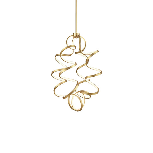 Kuzco Synergy antique brass chandelier CH93934-AN